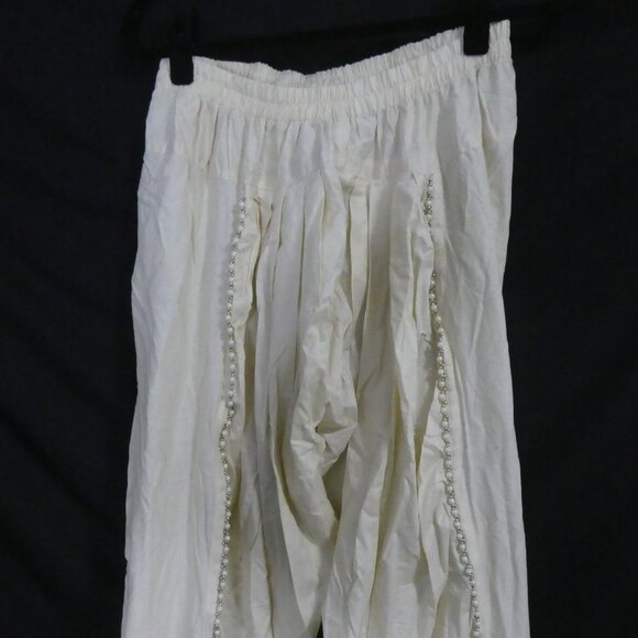 KROSS KULTURE | small (10-12) | Elegant Bead Trim Traditional Harem Pants | NWT - Picture 6 of 15